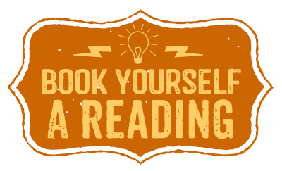 big friendly orange button that says BOOK YOURSELF A READING.